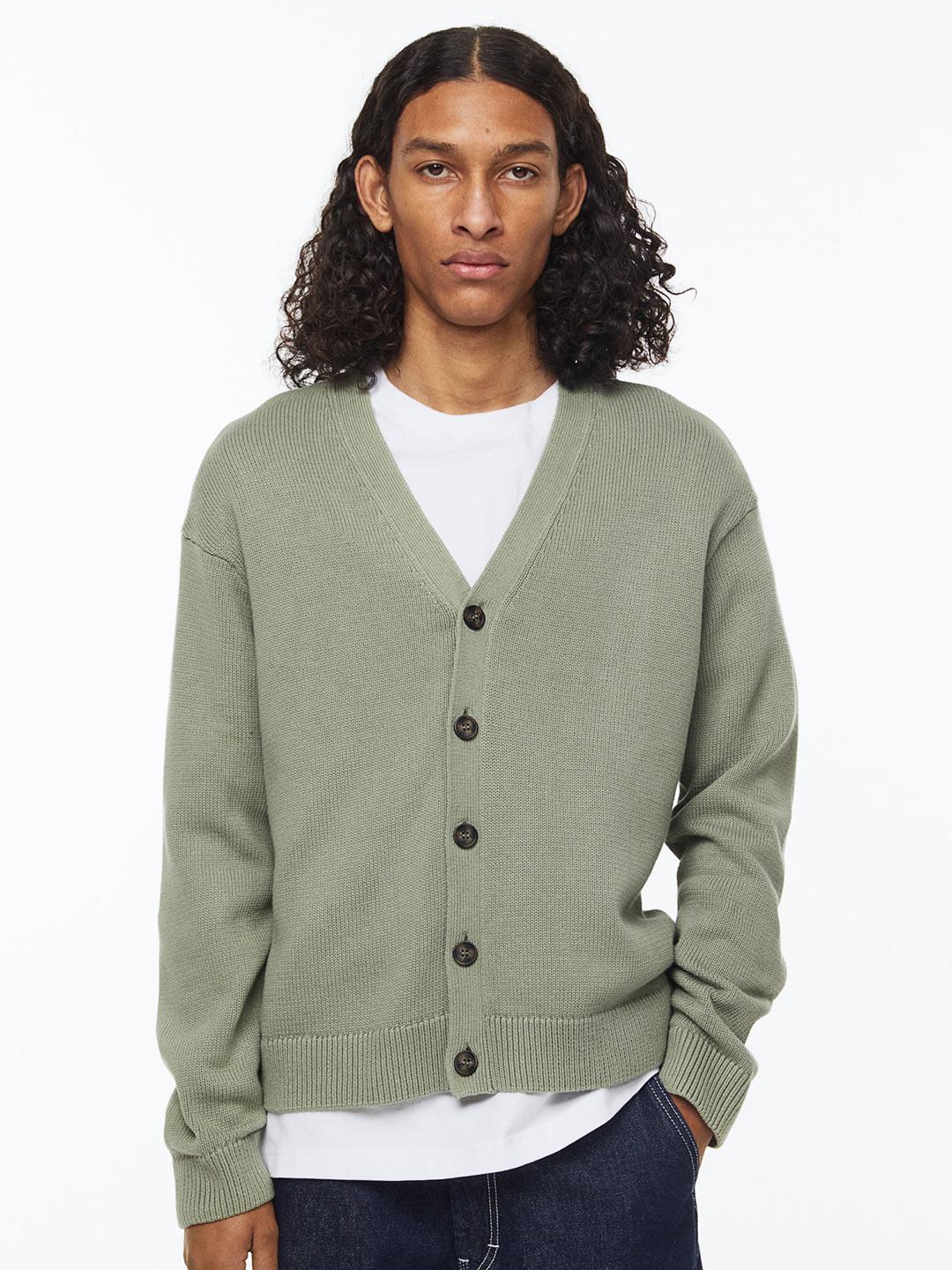 V-Neck Button Cardigan